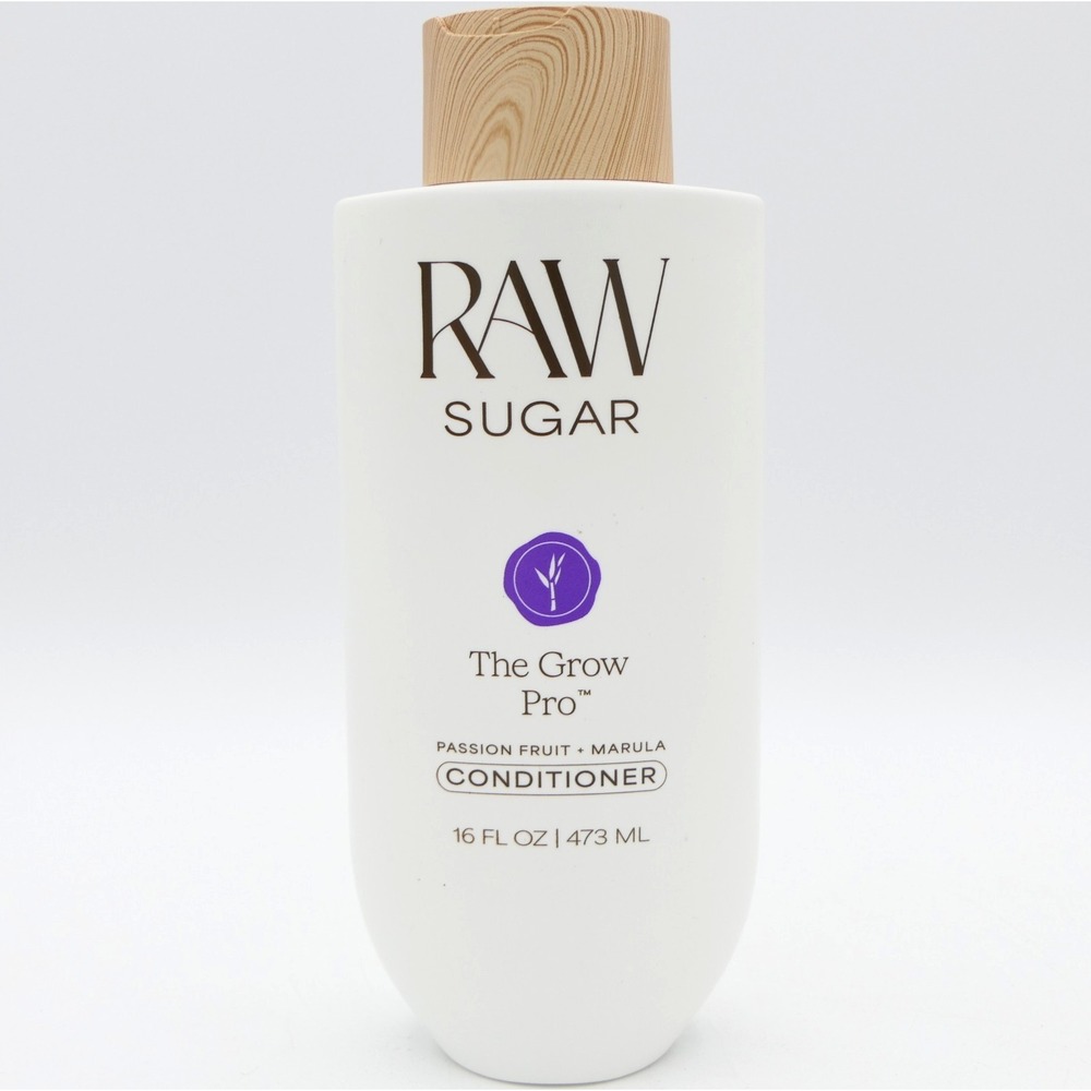 Raw Sugar The Grow Pro Passion Fruit + Marula Conditioner 16 fl oz Vegan Biotin